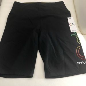 CALVIN KLEIN Pride Logo High Waist Bike Shorts